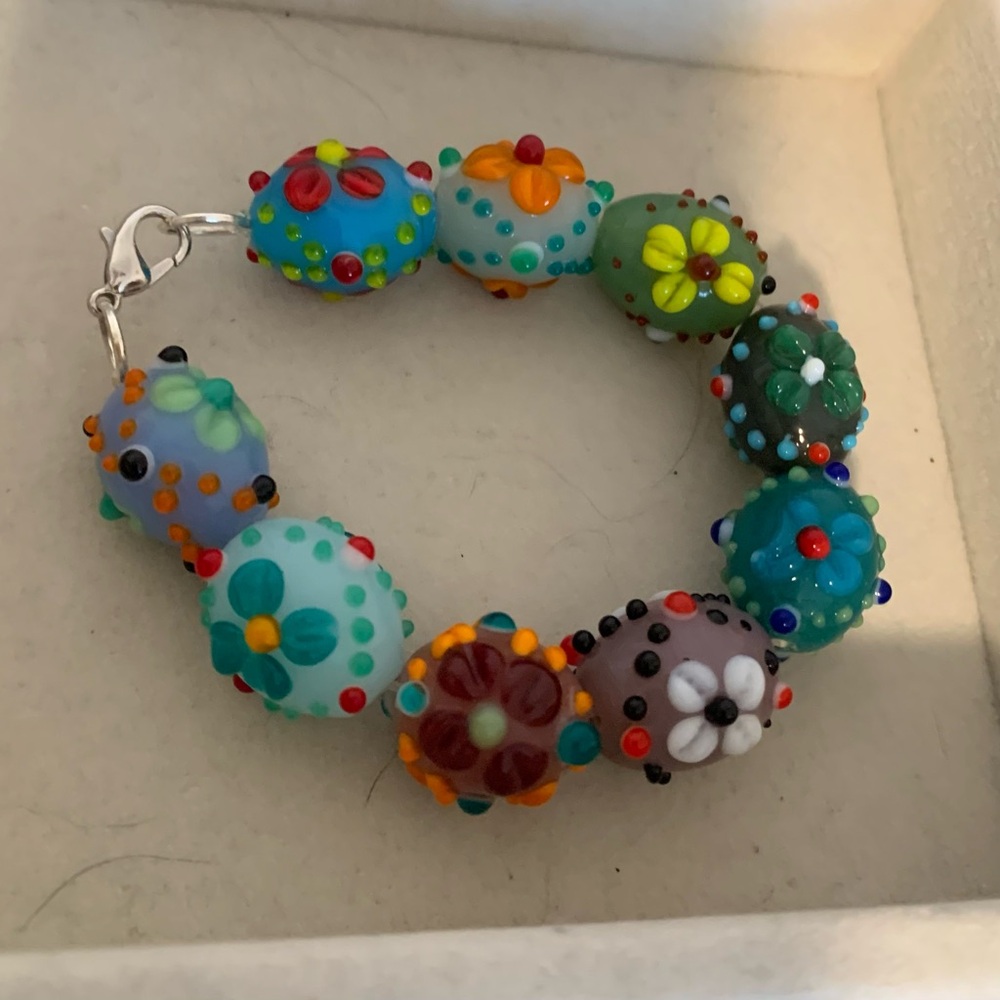 Floral Kids Bead Small Bracelet